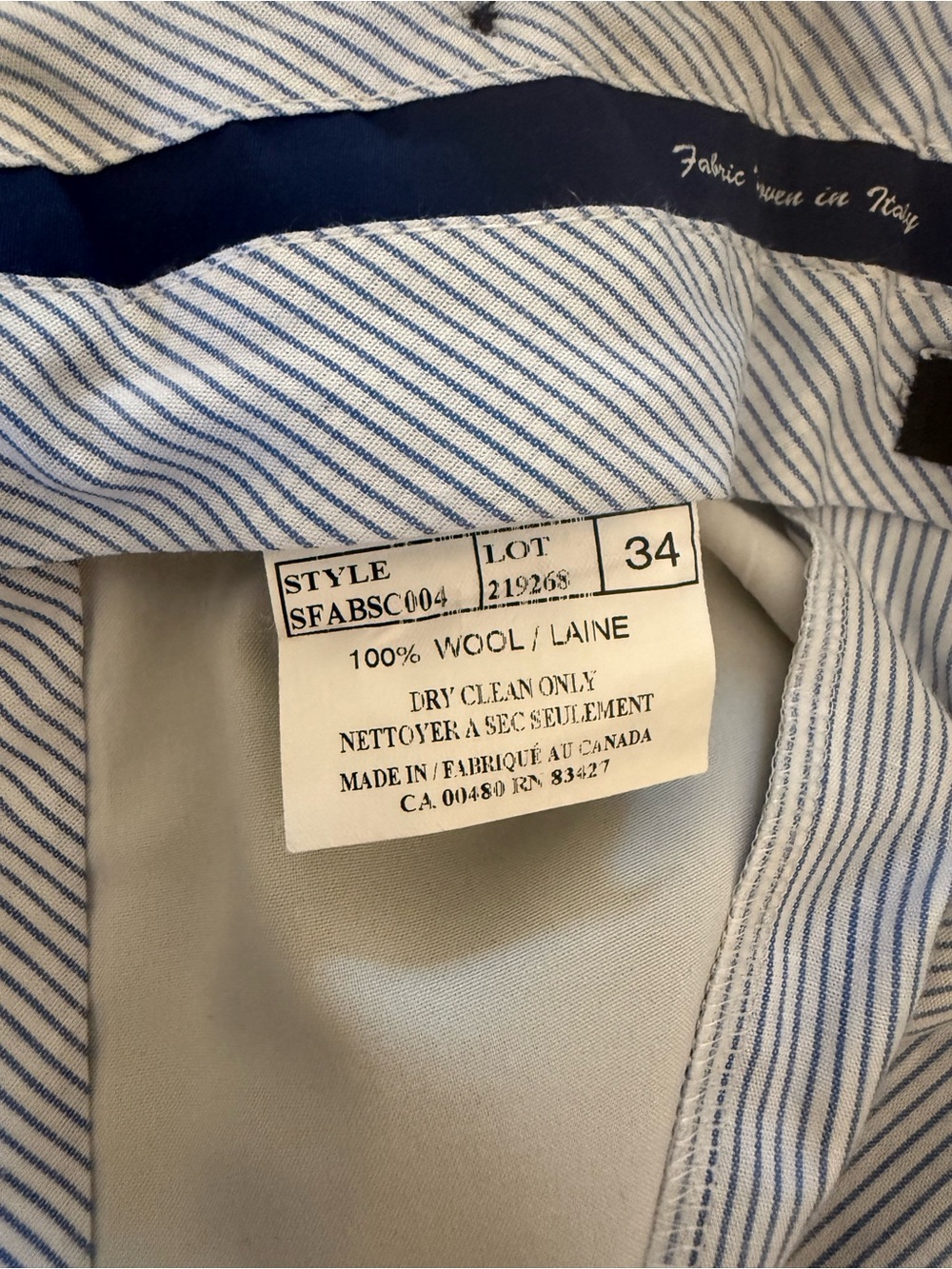 Saks Fifth Avenue Black Men's Dress Pants - Picture 5 of 5